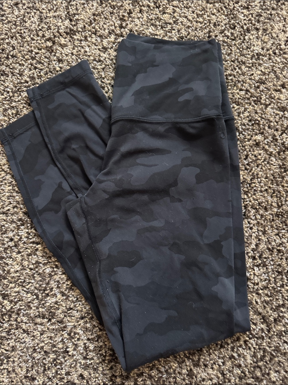 lululemon athletica Black Camo Leggings
